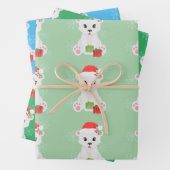 Weihnachtspolar Geschenkpapier Set (Beispiel)