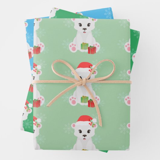 Weihnachtspolar Geschenkpapier Set (Beispiel)