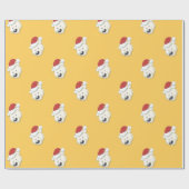 Weihnachtspolar Gold Geschenkpapier (Flach)