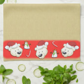 Weihnachtspolar Gold Handtuch (Gefaltet)