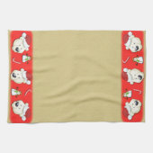 Weihnachtspolar Gold Handtuch (Horizontal)