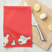 Weihnachtspolar Handtuch (Viertel Falte)