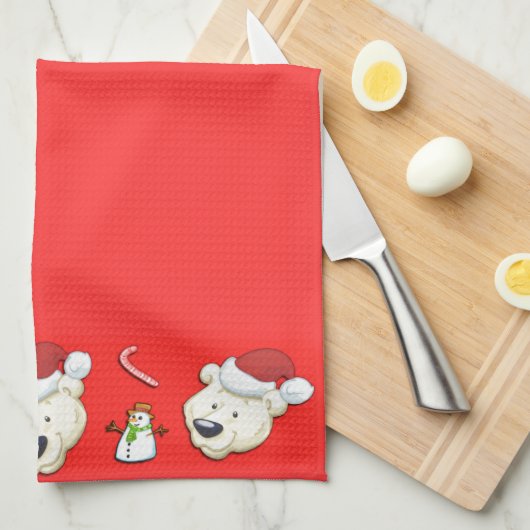 Weihnachtspolar Handtuch (Viertel Falte)
