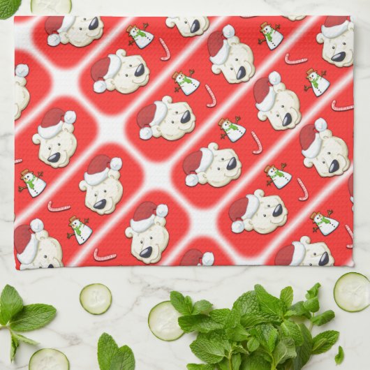 Weihnachtspolar Handtuch (Gefaltet)