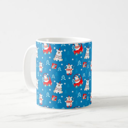 Weihnachtspolar Kaffeetasse (Vorderseite Links)