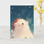 Weihnachtspolar Karte (Gelbe Blume)