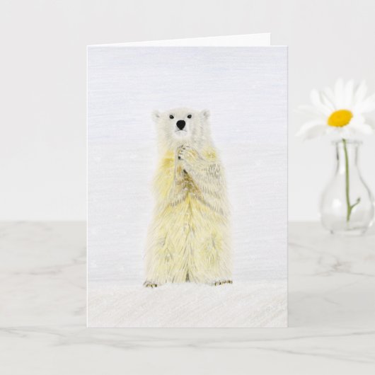 Weihnachtspolar Karte (Kleine Pflanze)