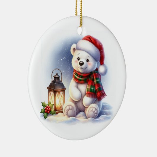 Weihnachtspolar Keramik Ornament (Rechts)