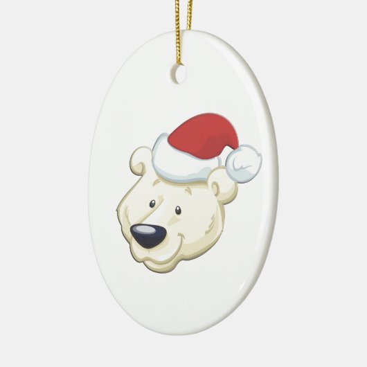 Weihnachtspolar Keramikornament (Links)