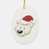 Weihnachtspolar Keramikornament (Vorne)
