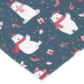 Weihnachtspolar Kurzer Tischläufer (Ecke)