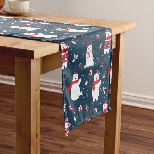 Weihnachtspolar Kurzer Tischläufer (Beispiel)