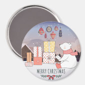 Weihnachtspolar Magnet (Vorderseite/Rückseite)