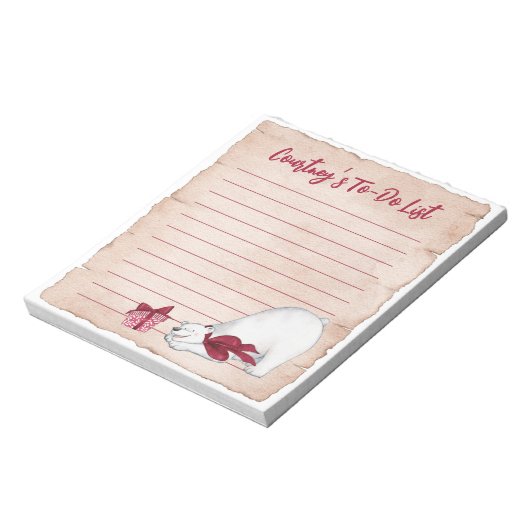 Weihnachtspolar Notizblock (Rotiert)