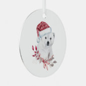 Weihnachtspolar Ornament Aus Metall (Vorderseite Rechts)