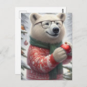 Weihnachtspolar Postkarte (Vorne/Hinten)