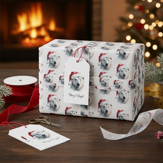 Weihnachtspolar Satinband