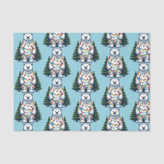 Weihnachtspolar Seidenpapier (Vorderseite)