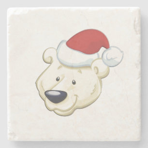 Weihnachtspolar Steinuntersetzer