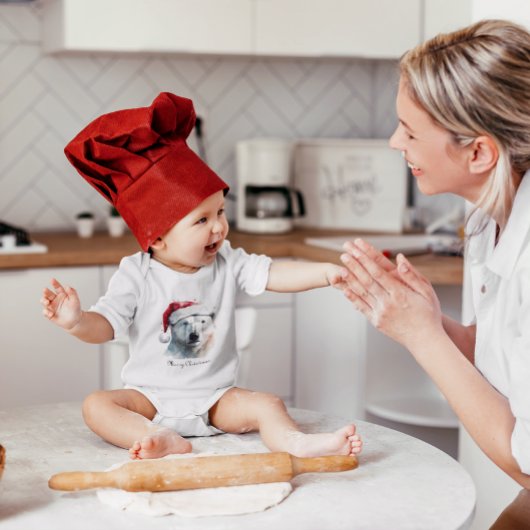 Weihnachtspolarbär, kundenspezifisch baby strampler