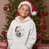 Weihnachtspolarbär, kundenspezifisch hoodie