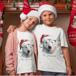 Weihnachtspolarbär, kundenspezifisch T-Shirt