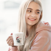 Weihnachtspolarbär, kundenspezifisch zweifarbige tasse