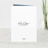 Weihnachtspolarbär mit Bier Feiertagskarte (Rückseite)