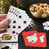 Weihnachtspolarbär Spielkarten (In Situ)