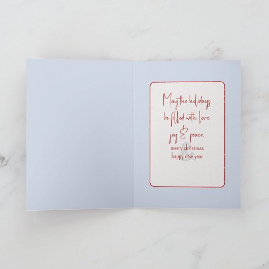 Weihnachtspolarbären Feiertagskarte (Innenseite)