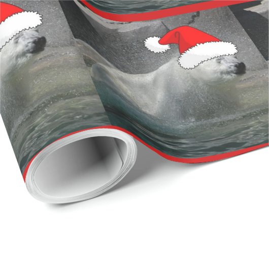 Weihnachtspolarbären Geschenkpapier (Rolleneckpunkt)