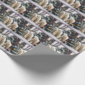 Weihnachtspolarbären Geschenkpapier (Ecke)