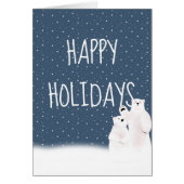 Weihnachtspolarbären im Schnee (Vorne)