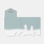 Weihnachtspolarbären im Schnee Geschenkschachtel (Ungefaltet)