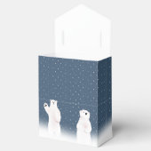 Weihnachtspolarbären in Sternen Geschenkschachtel (Geöffnet)