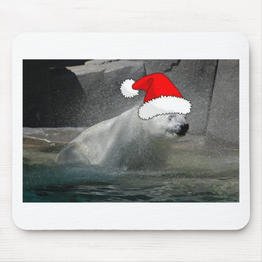 Weihnachtspolarbären Mousepad (Vorne)