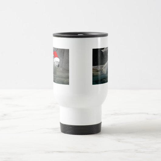 Weihnachtspolarbären Reisebecher (Mittel)