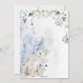 Weihnachtspolarbären Snow Foliage Gold personalisi (Rückseite)