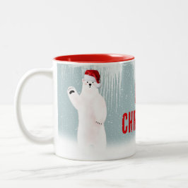 Weihnachtspolarbären Zweifarbige Tasse