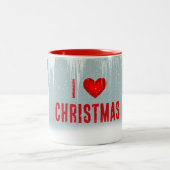 Weihnachtspolarbären Zweifarbige Tasse (Mittel)