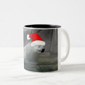 Weihnachtspolarbären Zweifarbige Tasse (VorderseiteRechts)