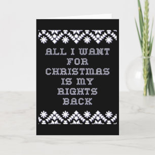 Weihnachtspolitischer Humor Xmas-Spruch Pro Trump Karte