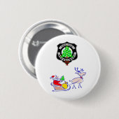 Weihnachtspolizei-Geschenke Button (Vorne & Hinten)