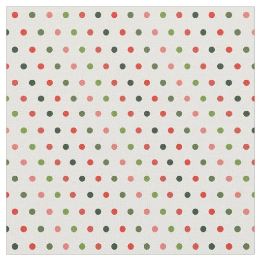 Weihnachtspolka Dots Minimaler Retro Stoff (Nahaufnahme)