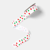 Weihnachtspolka Pünktchen Ripsband (Rückseite)