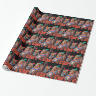 Weihnachtsponys Geschenkpapier