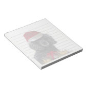 Weihnachtspoodle Notizblock (angewinkelt)