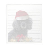 Weihnachtspoodle Notizblock (Vorderseite)