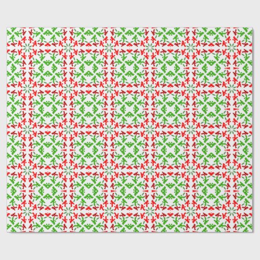 Weihnachtspoodles Wrapping Paper Geschenkpapier (Flach)