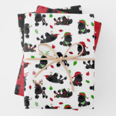 Weihnachtspoodles Wrapping Paper Sheets Geschenkpapier Set (Beispiel)